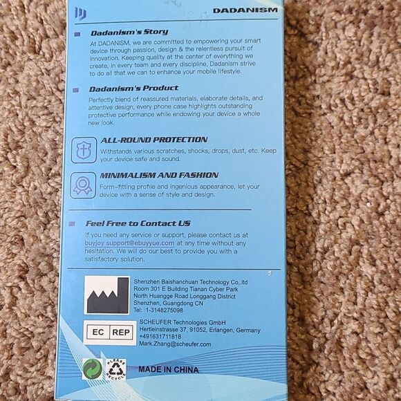 Dadanism Navy Blue iPhone Pro 6.7 Case - Picture 4 of 4